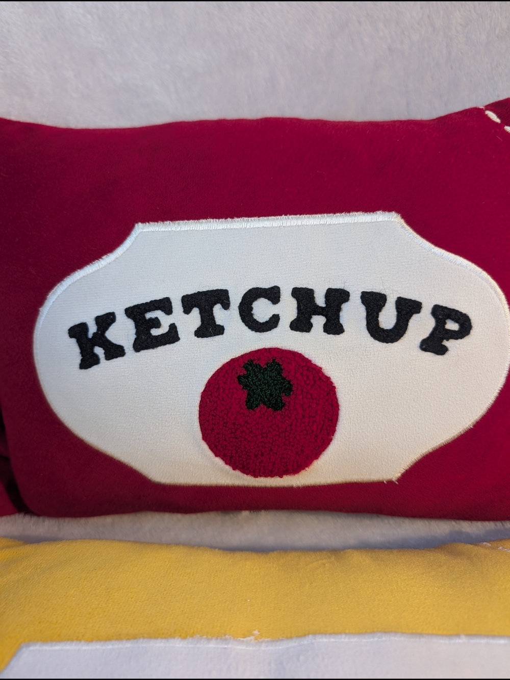 Ketchup & Mustard Decorative Throw Pillows - Picture 3 of 4